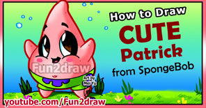 Learn how to draw Spongebob's friend, Patrick, on Youtube!