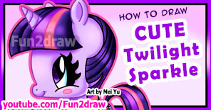 Watch this drawing tutorial of Twilight Sparkle from My Little Pony