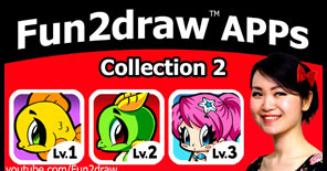 Collection 2 for the Fun2draw apps are now out! Draw even more easy to draw animals, kawaii things, and 
						cute people.