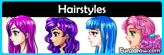 How to draw lessons on hairstyles.