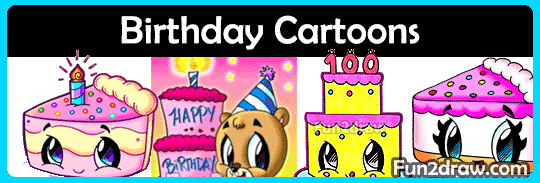 How to draw video lessons on drawing cute birthday things.