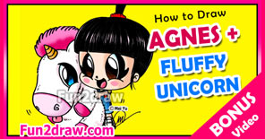 how to draw agnes from despicable me