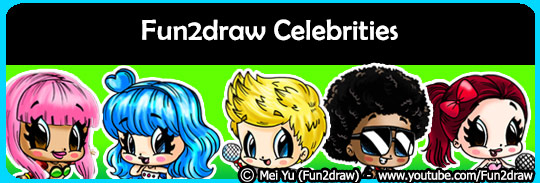 Draw cool and popular celebrities step by step!