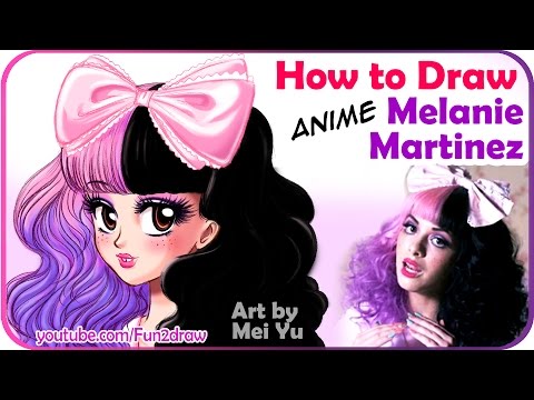 Drawing Melanie Martinez as an anime character.