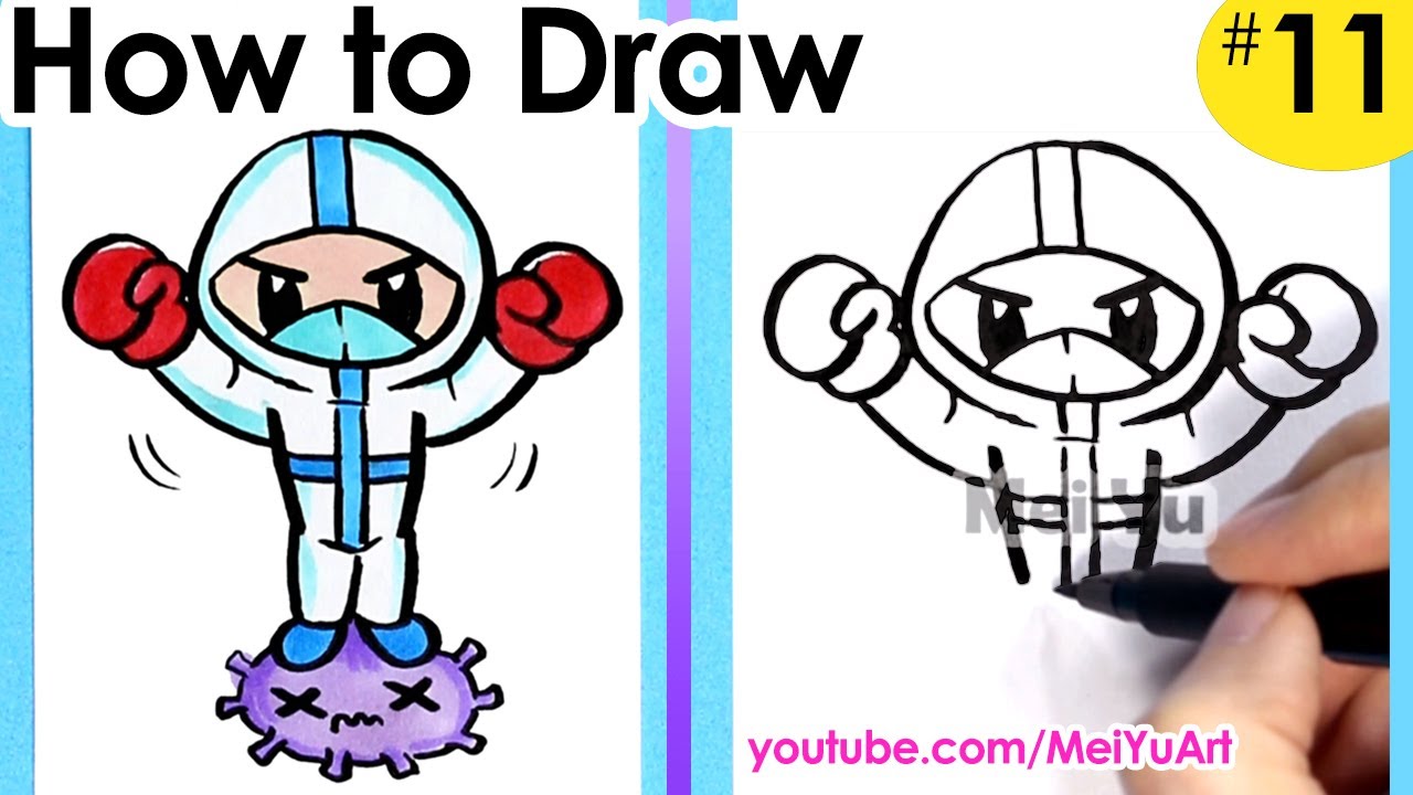 Learn how to draw a doctor defeating the Coronavirus.