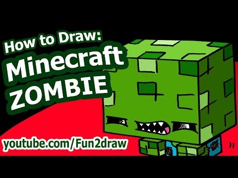 Draw a zombie from Minecraft.