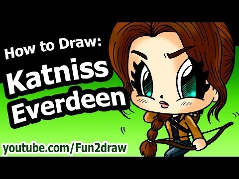 Draw Katniss Everdeen from The Hunger Games!