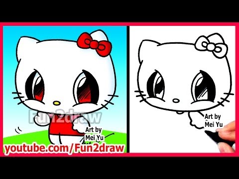 Learn to draw Hello Kitty step by step!