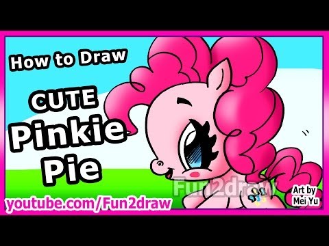 Draw Pinkie Pie from MLP cute and easy.