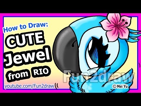 Learn to draw Jewel from Rio.