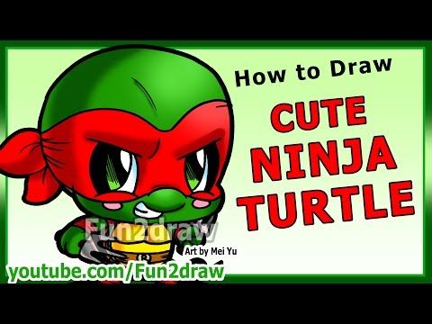 Learn to draw Raphael from TMNT!