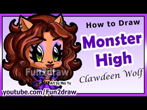 Learn to draw Claudia from Monster High!