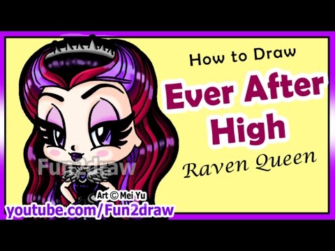 Draw Raven Queen from Ever After High!