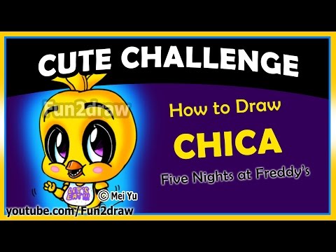 Learn how to draw Chica from FNAF cute and easy!