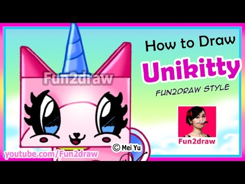 Learn how to draw Unikitty from The Lego Movie!
