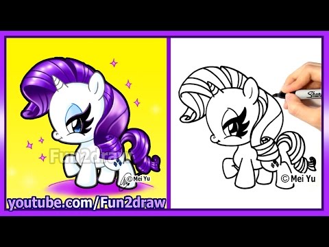 Art video on drawing Rarity from MLP.