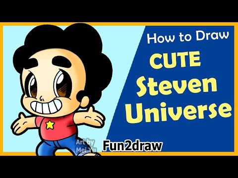 Learn to draw Steven Universe in a cute Fun2draw style!