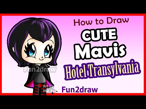 Draw Mavis from the Hotel Transylvania animated movies!