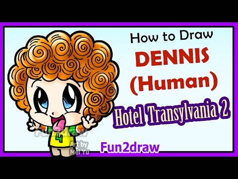 Learn to draw human Dennis from Hotel Transylvania 2!