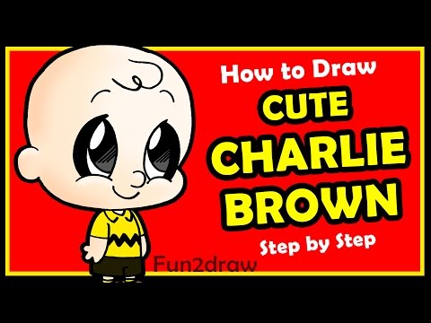 Learn to draw Charlie Brown step by step, cute and easy!