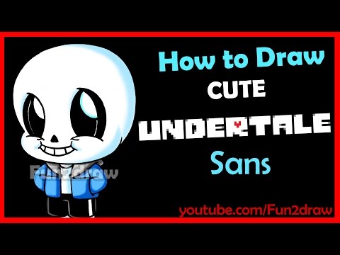 Watch how to draw Sans from the Undertale game!