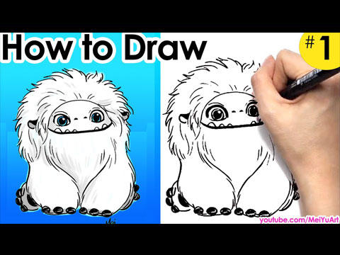 Draw the Yeti Everest from Abominable in this quick and easy drawing video!