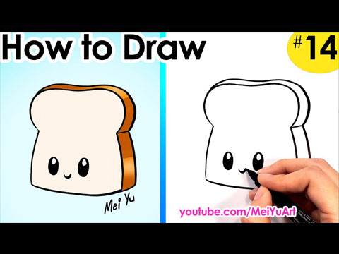 Watch how to draw a slice of bread!