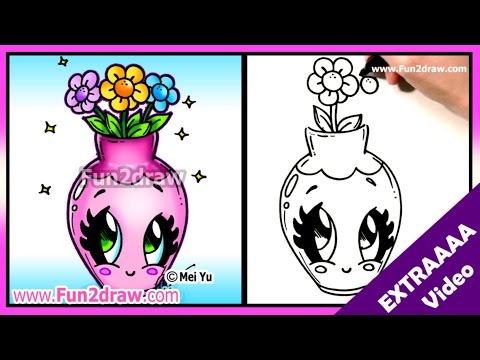 Draw a cute flower vase for Mom!