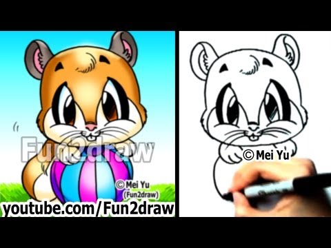 Watch this drawing video on how to draw a hamster!