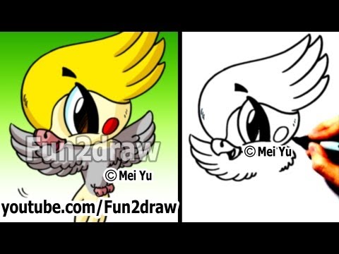 Mei Yu shows you how to draw a cockatiel bird in this drawing video.