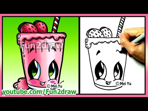 Learn how to draw a smoothie step by step in a cute Fun2draw style!