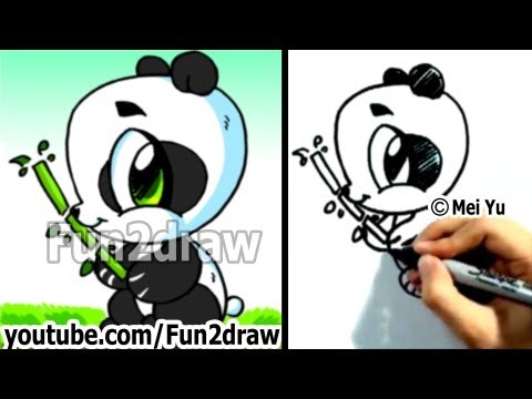 Mei Yu shows you how to draw a panda cute and easy.