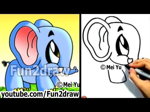 Watch this art class on how to draw an elephant!