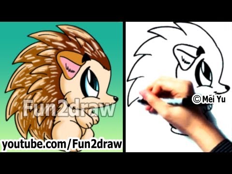 Watch this fun art video to learn how to draw a hedgehog!