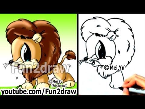 Mei Yu teaches you how to draw a lion step by step in this drawing lesson!