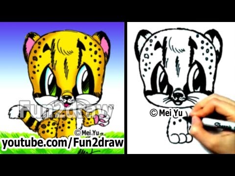 Mei Yu teaches you how to draw a cheetah step by step.