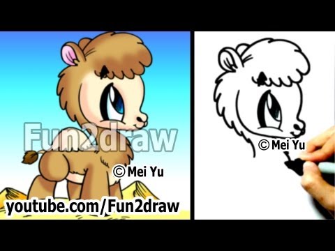 Mei Yu teaches you how to draw a camel, cute and easy!