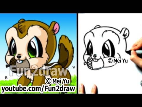 Learn how to draw a chipmunk step by step!