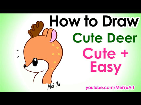 Watch how to draw a deer step by step in this drawing lesson.